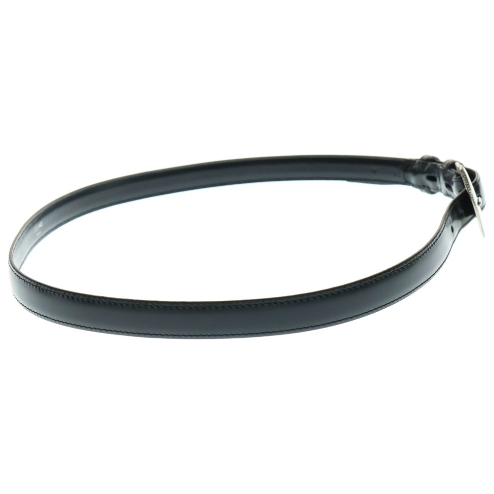 CELINE(セリーヌ) ウエスタンバックル トリヨンレザーベルト 18MM ブラック/シルバー 45BFZ3A01.38KI