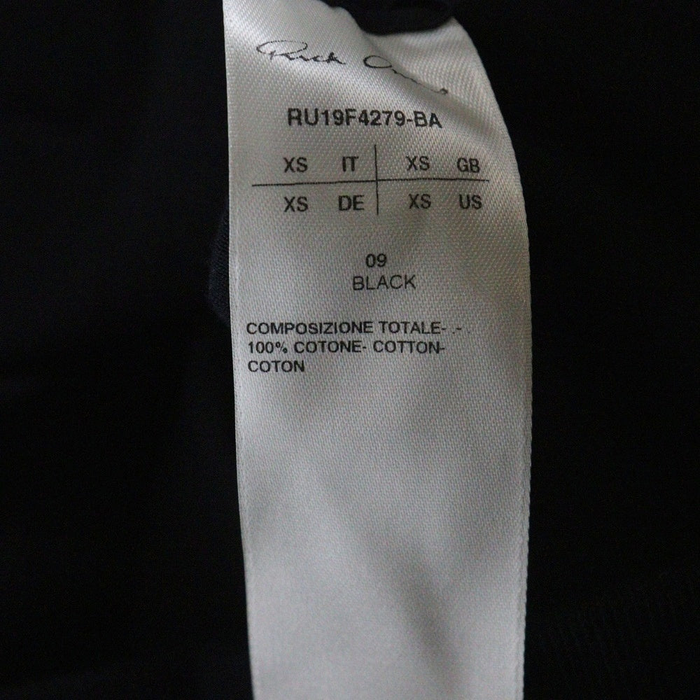 Rick Owens(リックオウエンス) 19AW WINDBREAKER ウインドブレーカー スウェット ジップアップパーカー ブラック RU19F4279-BA