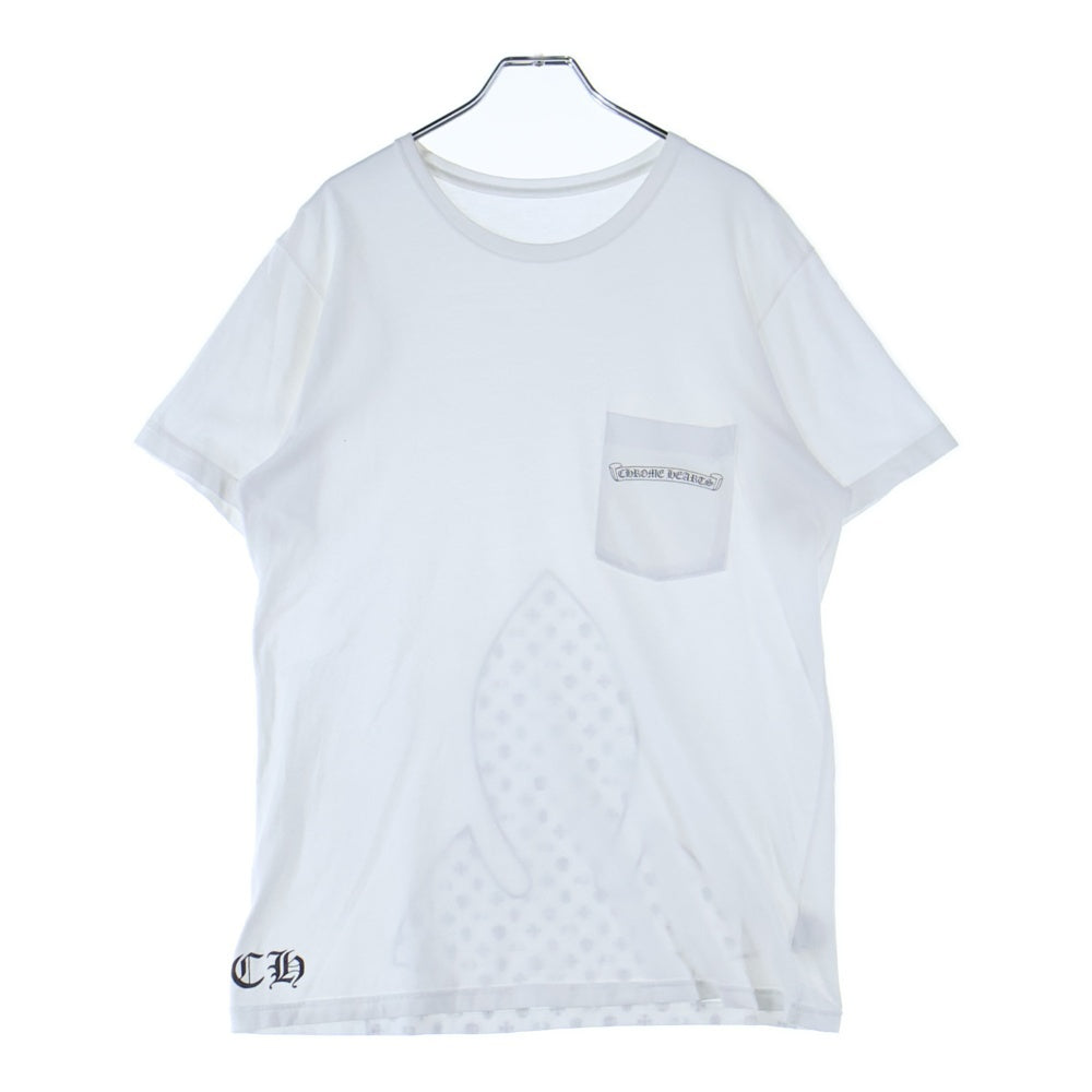 CHROME HEARTS(クロムハーツ) FLEURKNEE Tee フレアニー プリント クルーネック 半袖Tシャツ カットソー ホワイト