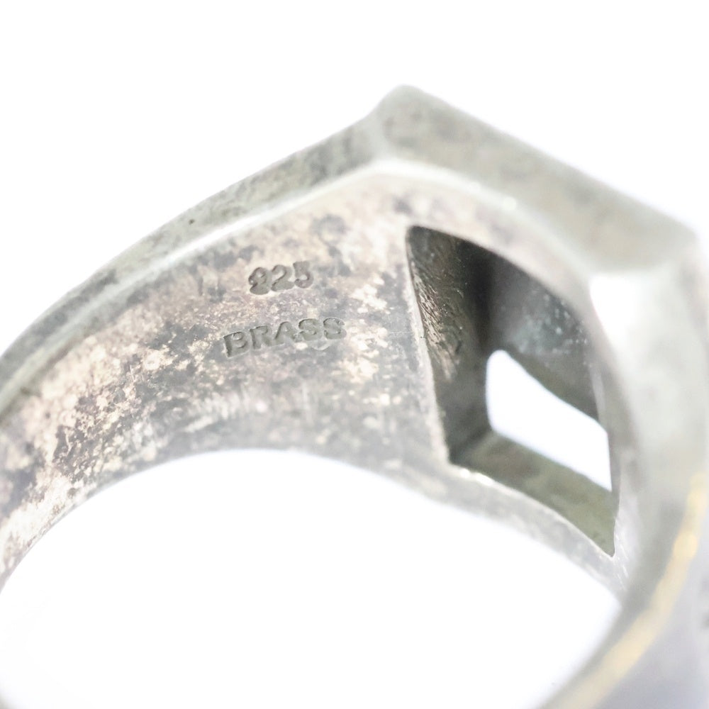 Argent Gleam(アージェントグリーム) K18スカル付き リング シルバー/ゴールド 23号