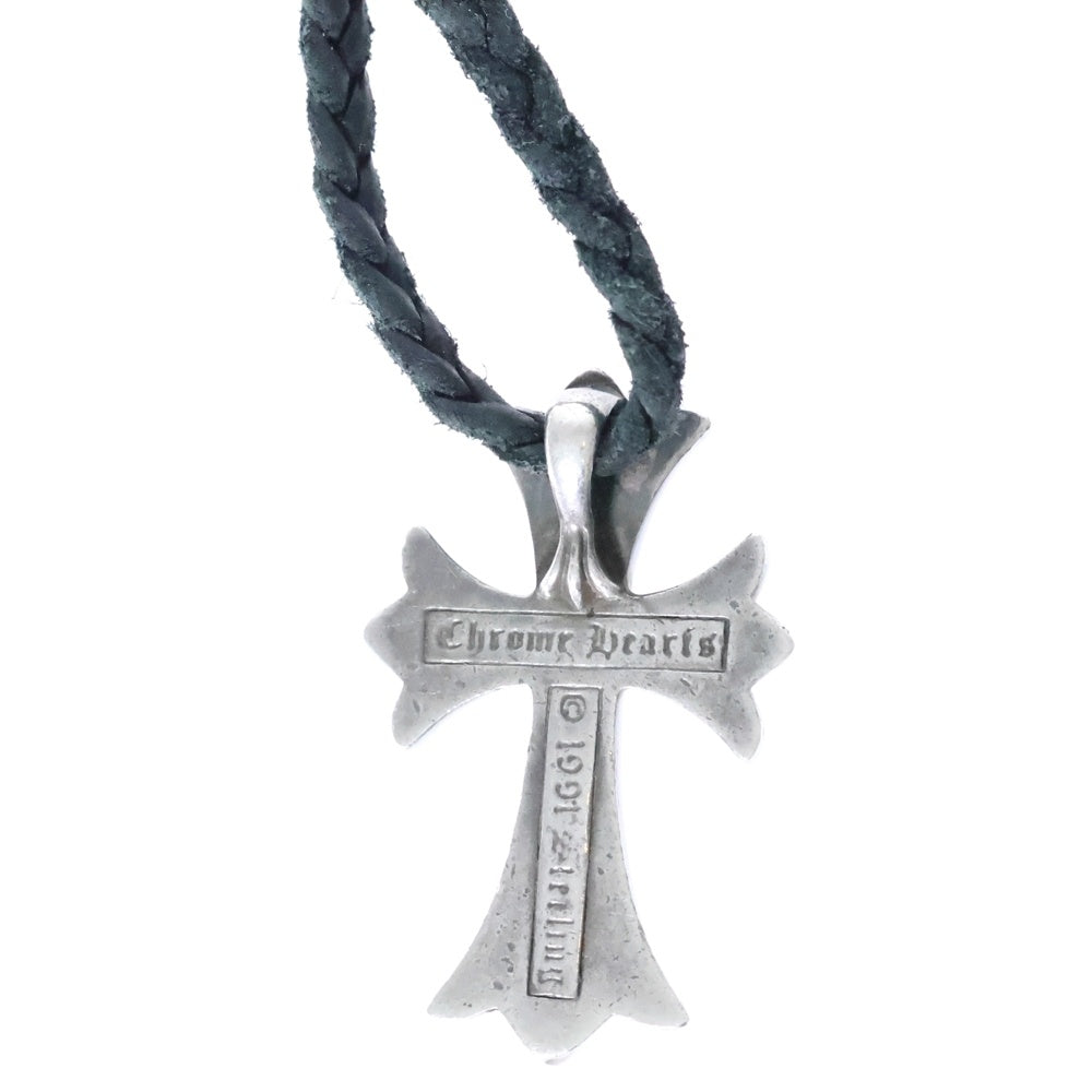 CHROME HEARTS(クロムハーツ) CH CRS SMLスモールCHクロス BC ボロチップブレイド ネックレス シルバー BCA220