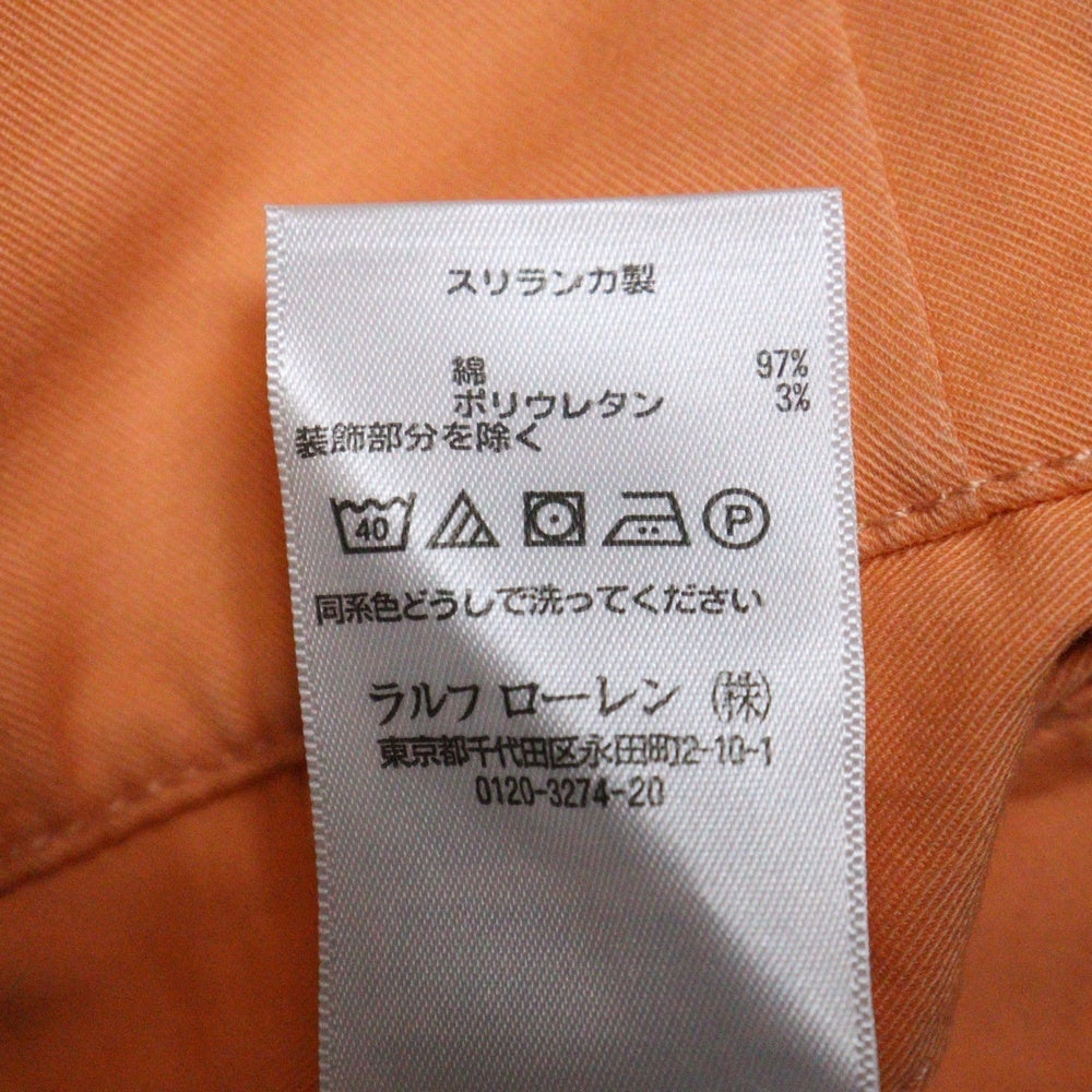 POLO RALPH LAUREN(ポロラルフローレン) STRETCH SLIM FIT チノパンツ オレンジ