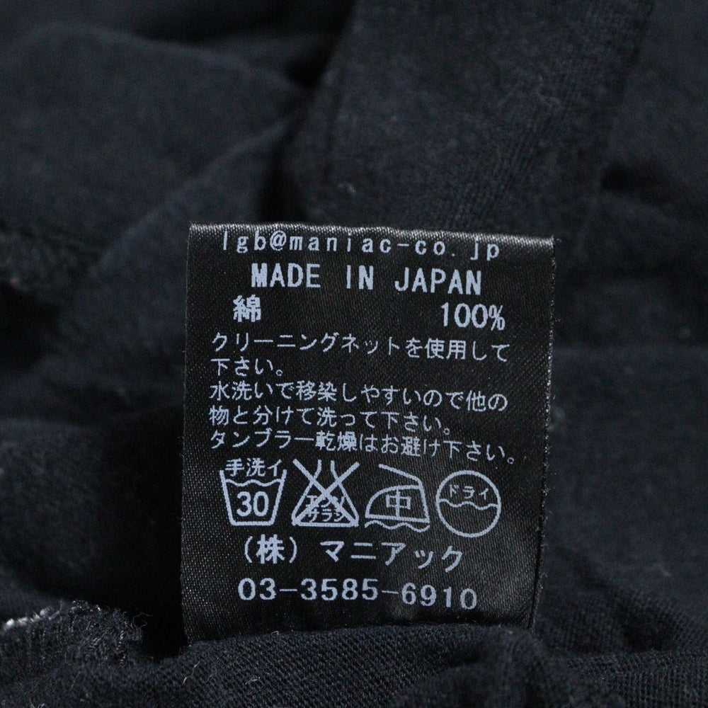 L.G.B.(ルグランブルー) OLIVE OIL HSV バックグラフィックプリント 半袖カットソー ブラック レディース 00610IL