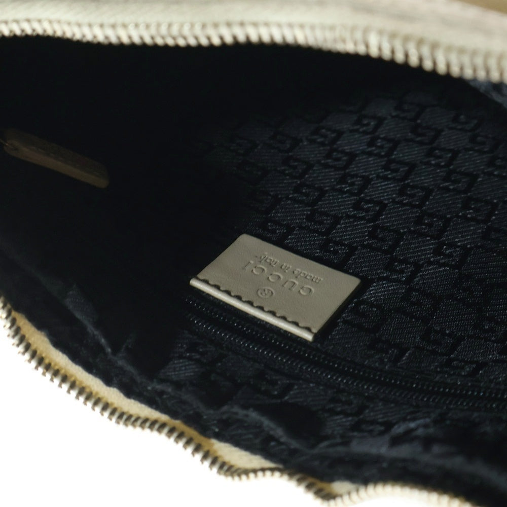 GUCCI(グッチ) イタリア製 レザー ワンショルダーバッグ ベージュ レディース 001-3812