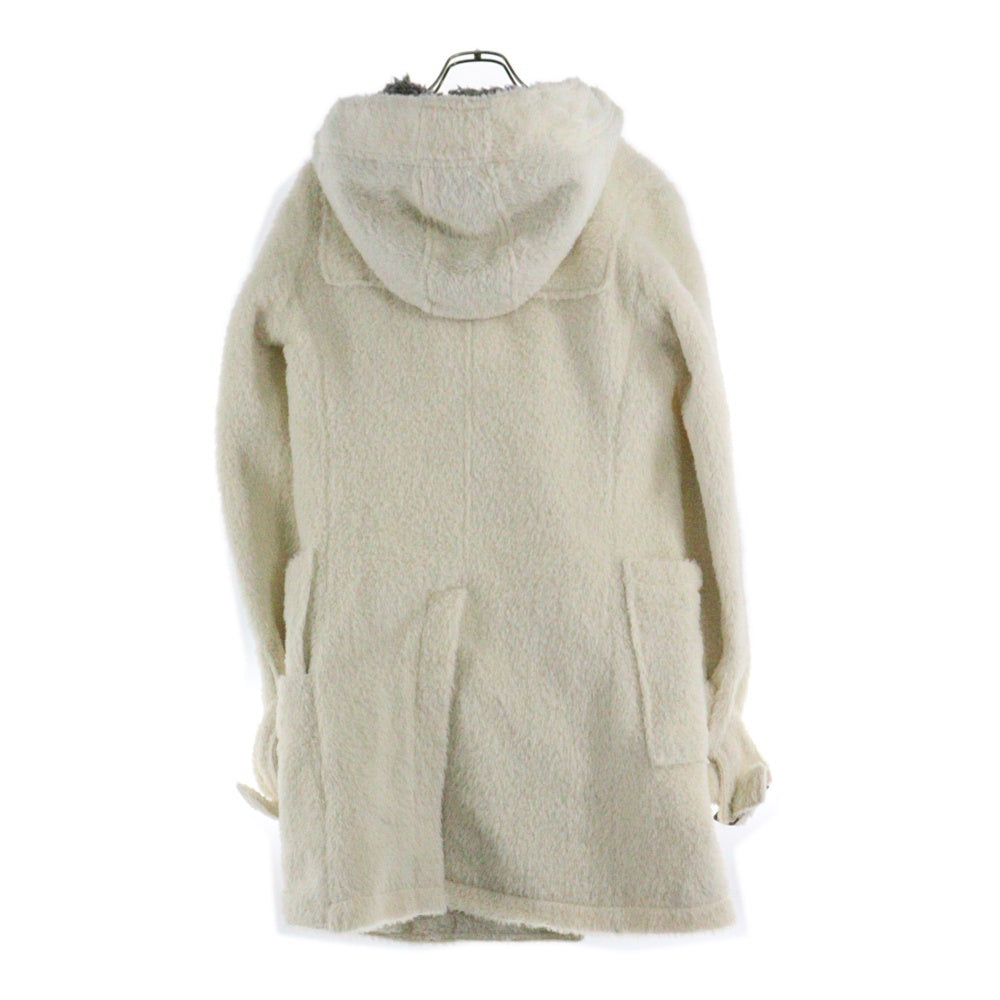 L.G.B.(ルグランブルー) DUFFLE ボア フーデッド ダッフル ロングコート ホワイト 7401