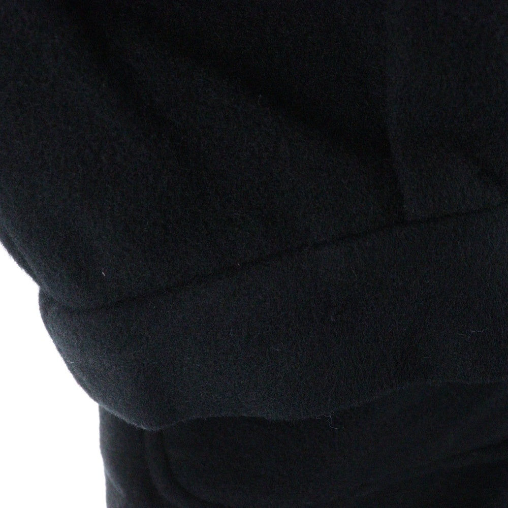 NO BRAND(ノーブランド) MOOS FOO ノーカラーコート ブラック レディース