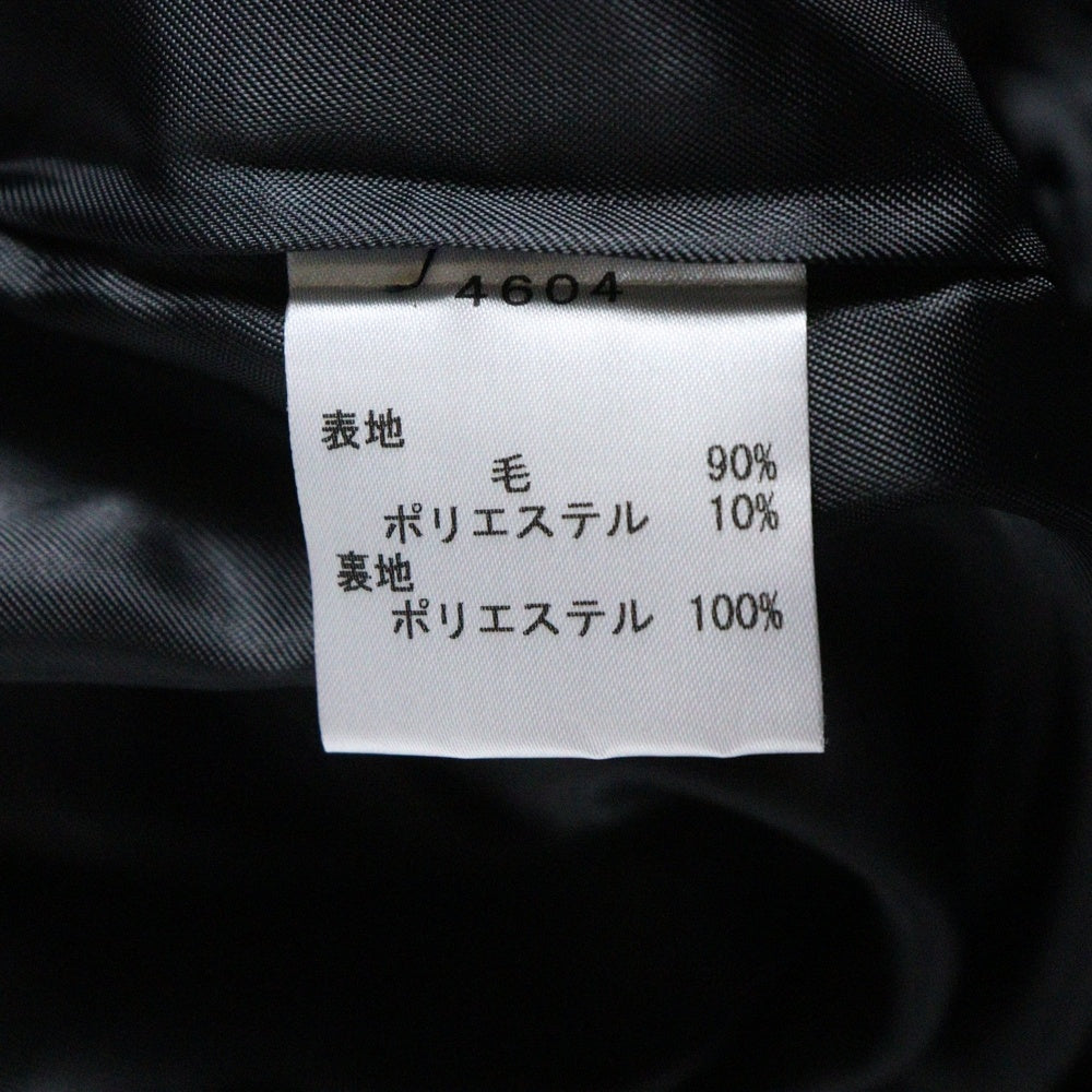 NO BRAND(ノーブランド) MOOS FOO ノーカラーコート ブラック レディース