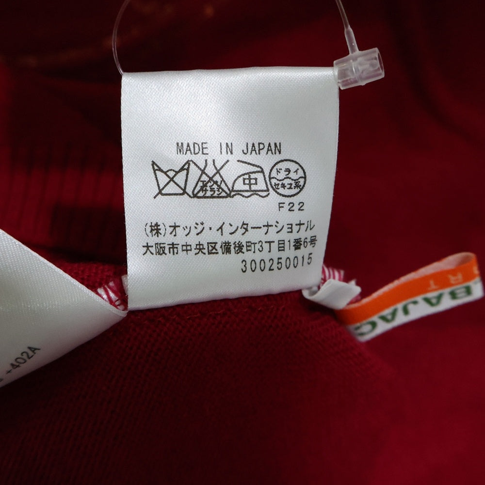 CASTELBAJAC(カステルバジャック) ビーズロゴ ニットセーター レッド レディース