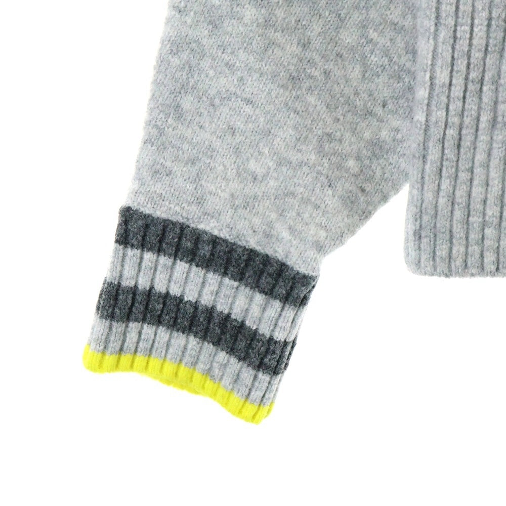 H&M(エイチアンドエム) PRINGLE OF SCOTLAND ウールニット プルオーバーパーカー グレー