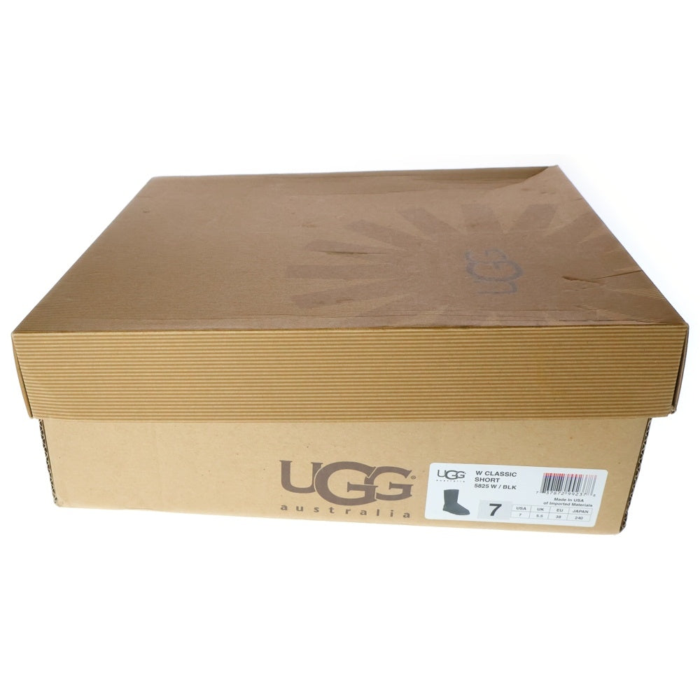 UGG(アグ) 5825 W /BLK クラシックショートブーツ ブラック レディース 24cm
