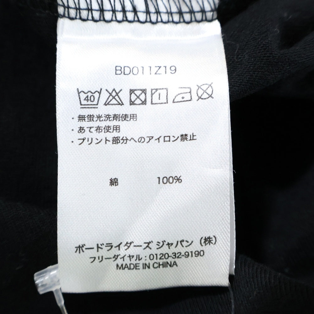 BILLABONG(ビラボン) レオパード柄ロゴ 半袖Tシャツ ブラック BD011Z19