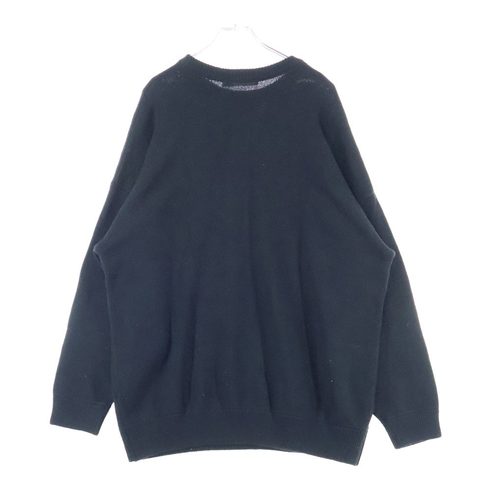 MOUSSY(マウジー) 23AW LOGO KNIT ロゴ ニットセーター ブラック レディース 029GAA70-5050