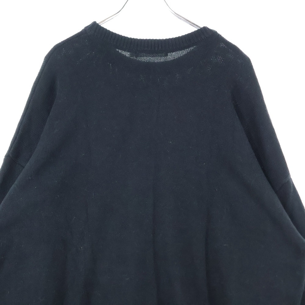 MOUSSY(マウジー) 23AW LOGO KNIT ロゴ ニットセーター ブラック レディース 029GAA70-5050