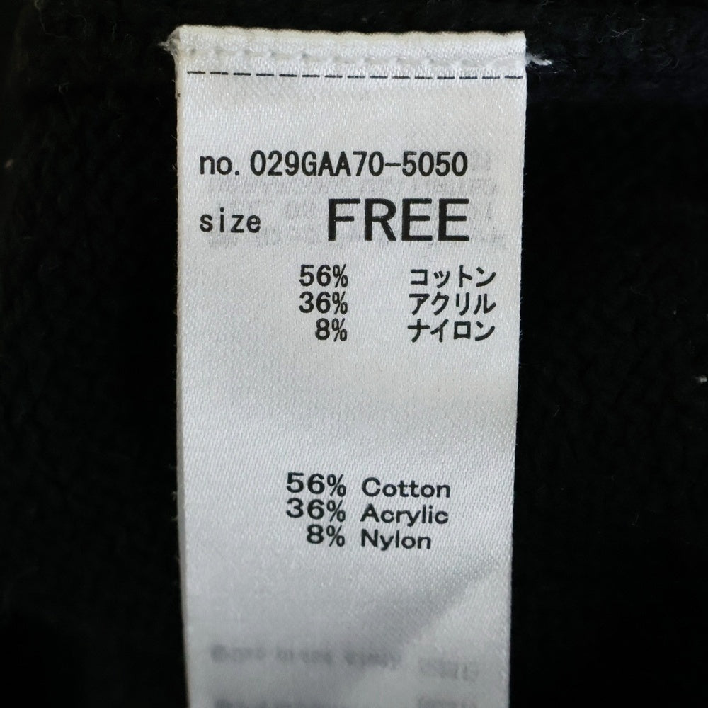 MOUSSY(マウジー) 23AW LOGO KNIT ロゴ ニットセーター ブラック レディース 029GAA70-5050