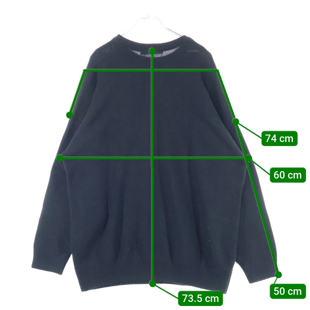MOUSSY(マウジー) 23AW LOGO KNIT ロゴ ニットセーター ブラック レディース 029GAA70-5050