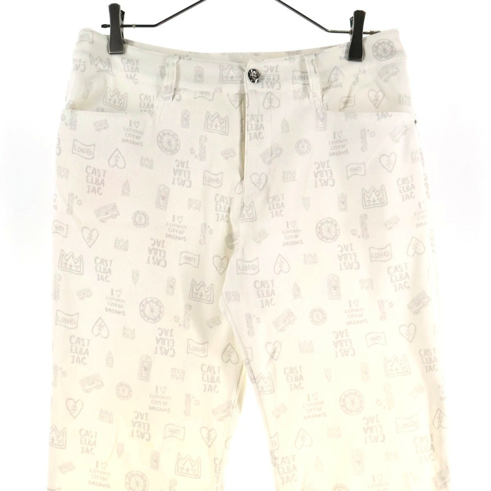CASTELBAJAC(カステルバジャック) 総柄パンツ ホワイト 24250-209