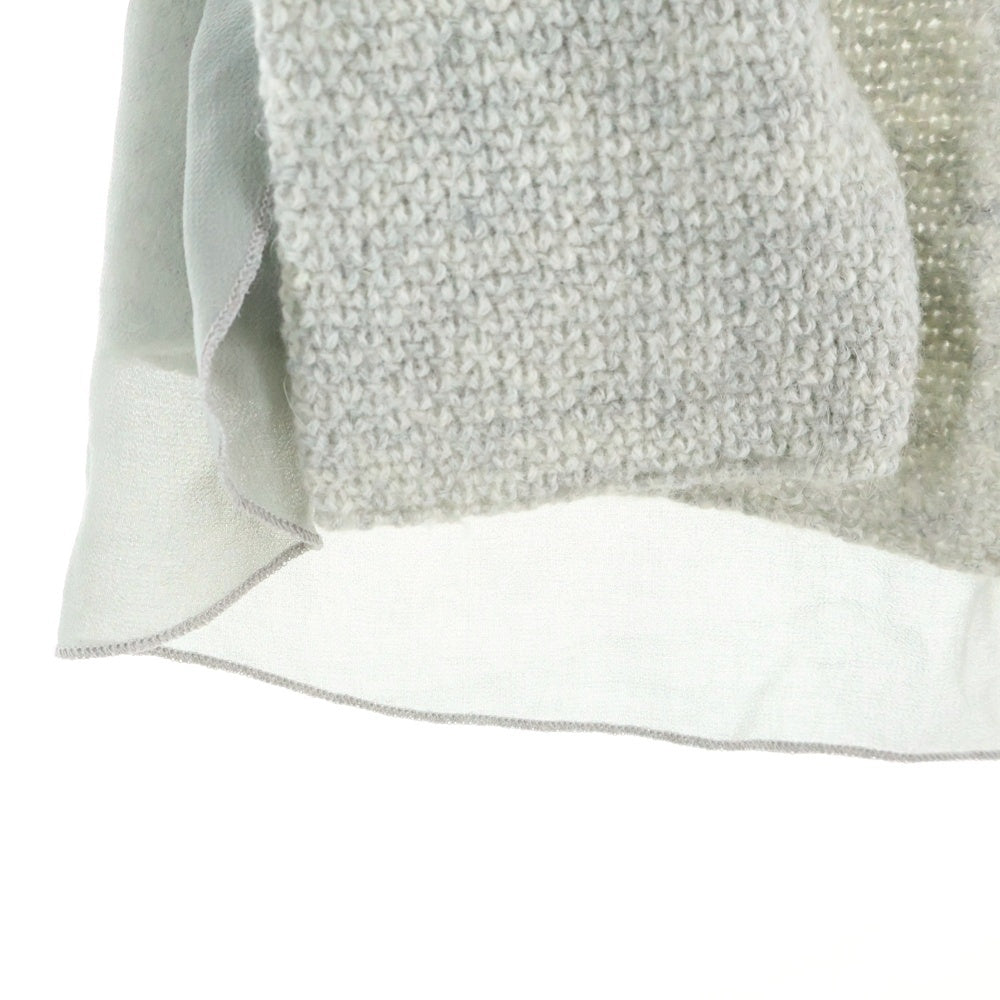 ZARA(ザラ) KNIT バックシアー ニットセーター グレー レディース