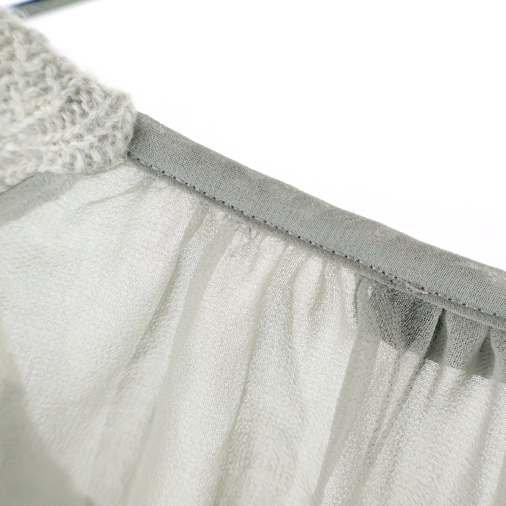 ZARA(ザラ) KNIT バックシアー ニットセーター グレー レディース