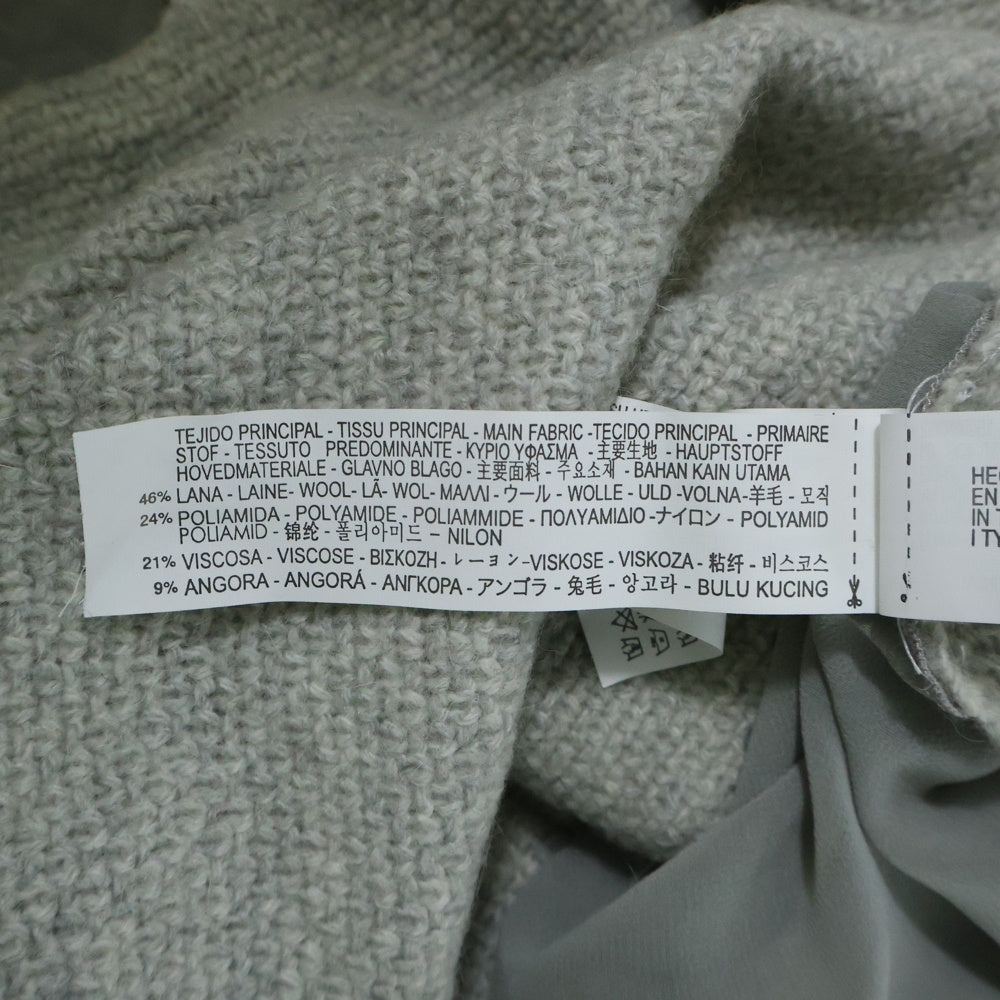 ZARA(ザラ) KNIT バックシアー ニットセーター グレー レディース