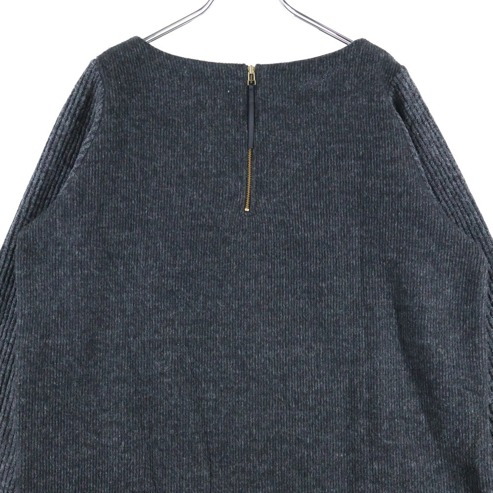 BEAMS HEART(ビームス ハート) 43-26-1288-213 ポリレーヨン ニットワンピース ダークグレー レディース