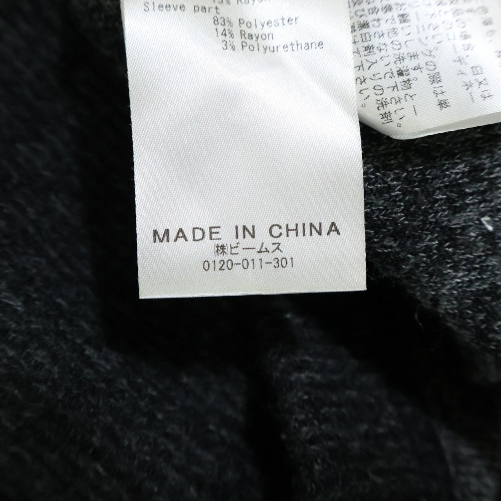 BEAMS HEART(ビームス ハート) 43-26-1288-213 ポリレーヨン ニットワンピース ダークグレー レディース