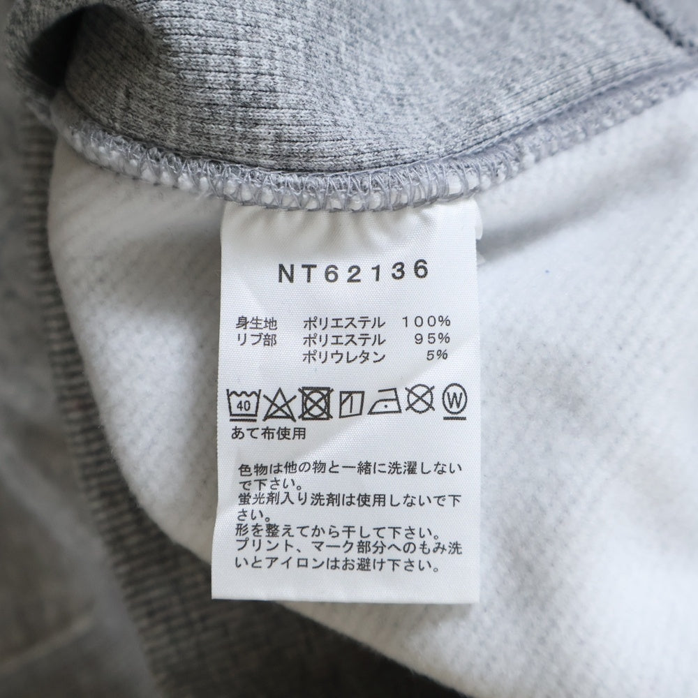 THE NORTH FACE(ザノースフェイス) NT62136 FRONT HALF DOME HOODIE ロゴプリント スウェット プルオーバーパーカー グレー