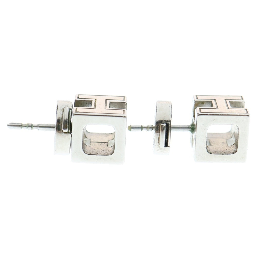 HERMES(エルメス) Hキューブ カージュドアッシュ ピアス シルバー/イエロー 604505FP