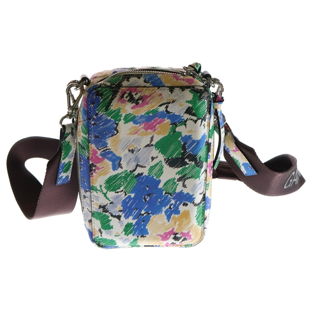 GANNI(ガニー) BANNER FLORAL PRINTED CAMERA CROSSBODY BAG バナー フローラル プリント カメラバッグ ショルダーバッグ マルチ