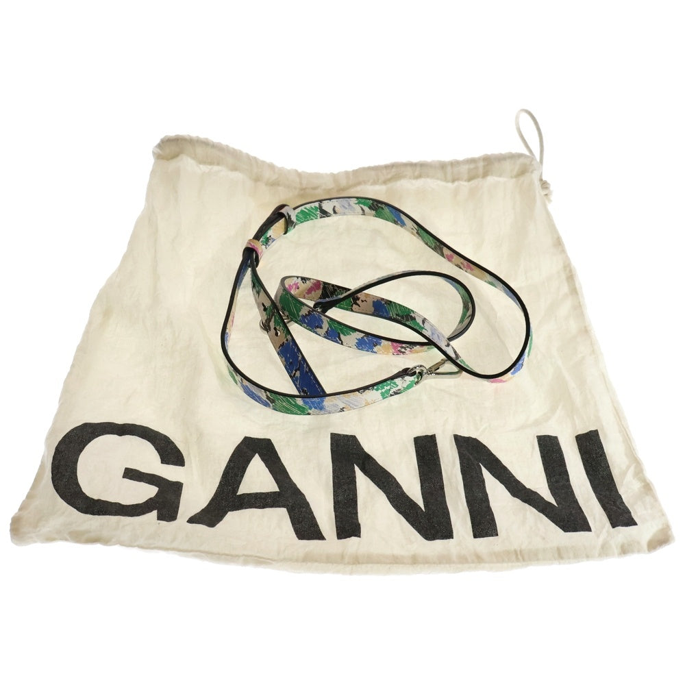 GANNI(ガニー) BANNER FLORAL PRINTED CAMERA CROSSBODY BAG バナー フローラル プリント カメラバッグ ショルダーバッグ マルチ