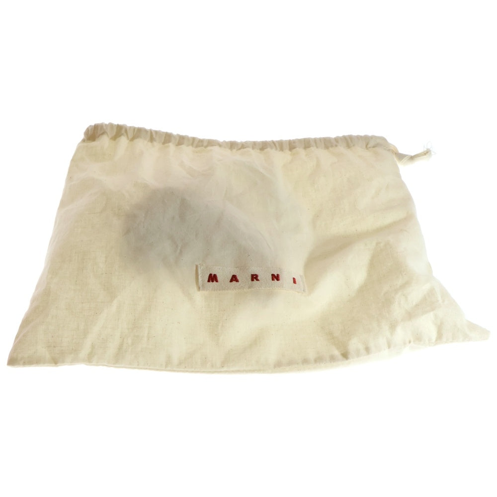 MARNI(マルニ) ロゴデザイン キャンバス ショルダーバッグ ピンク/パープル 56223045
