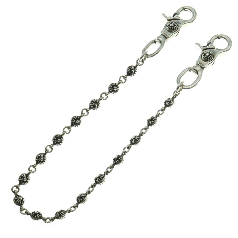 CHROME HEARTS(クロムハーツ) 1BALL SHORT-T/2クリップショート#1クロスボール ウォレットチェーン シルバー BCA062