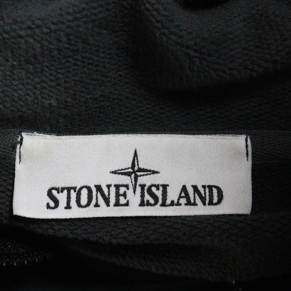 STONE ISLAND(ストーンアイランド) ZIP HOOD FELPA コンパスパッチ ジップアップフーディ スウェットパーカー グレー 791561620