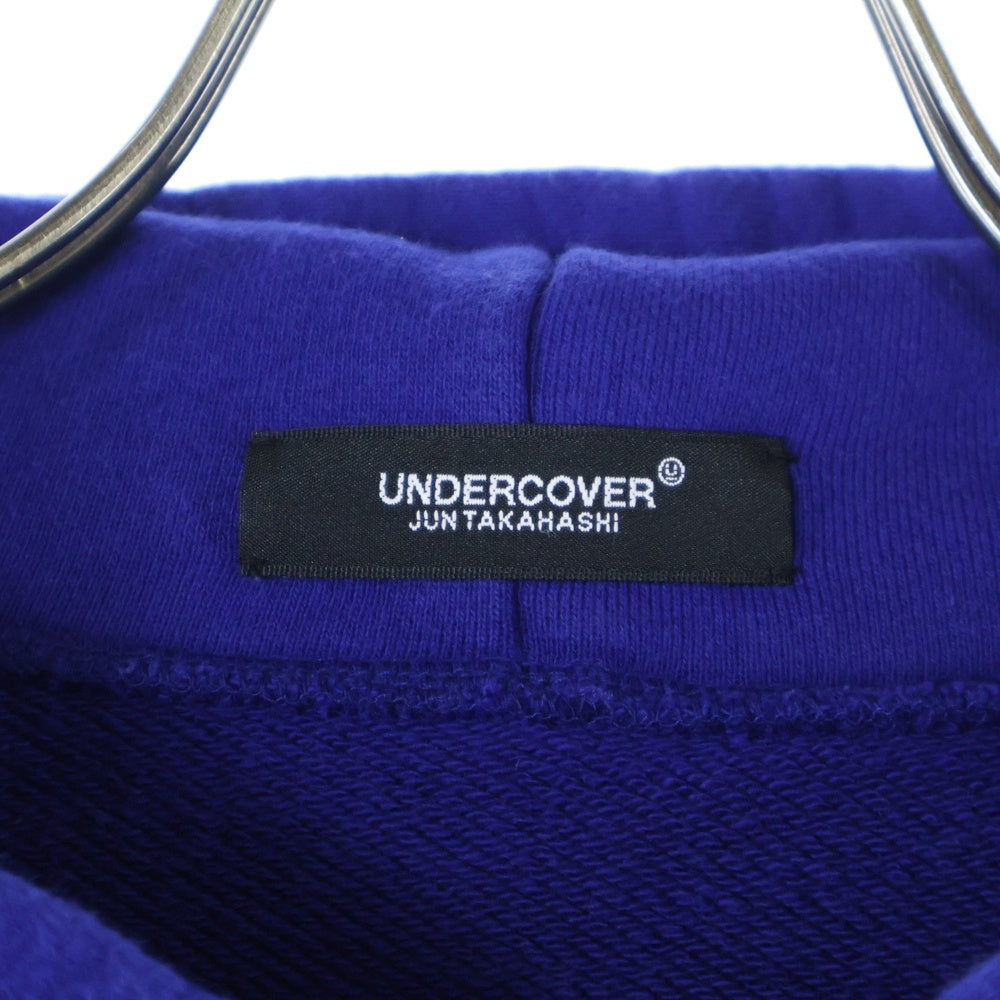 UNDERCOVER(アンダーカバー) 21AW HOODIE Cross thorn born クロス ソーン ボーン スウェット プルオーバーパーカー ブルー UC2A4894-4