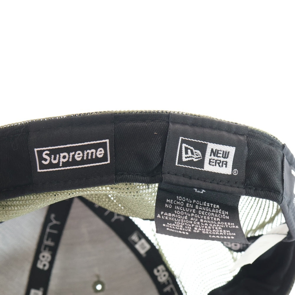 SUPREME(シュプリーム) 23SS × NEW ERA Box Logo Mesh Cap ボックス ロゴ メッシュ キャップ 帽子 カーキ