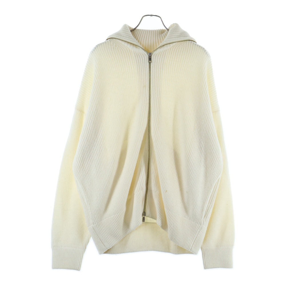 MAISON SPECIAL(メゾンスペシャル ) タートルネック ダブルジップアップニット セーター ホワイト 11222361312