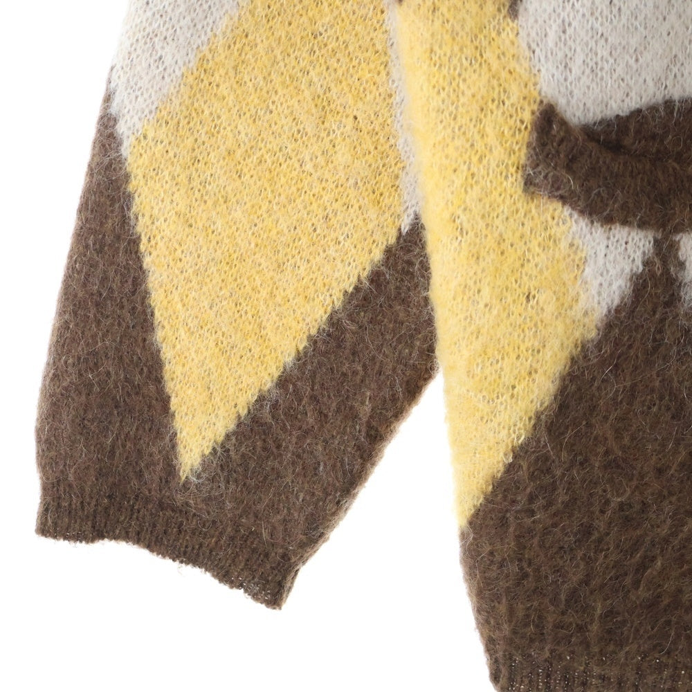 McGREGOR(マクレガー) 23AW ×久遠 ×hxcyyd 5B 襟付き アーガイル柄 ニット カーディガン マルチ