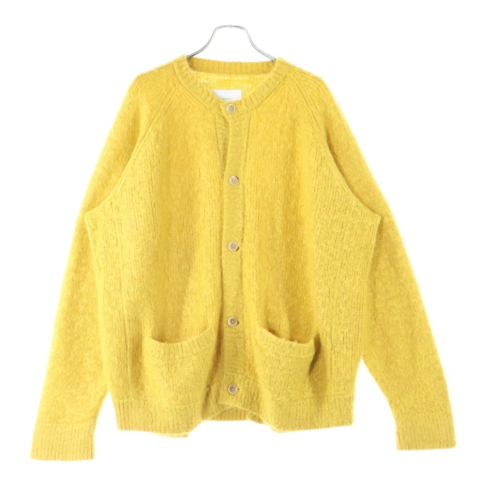 Stein(シュタイン) 21AW SUPER KID MOHAIR CARDIGAN スーパー キッド モヘアカーディガン イエロー ST.312