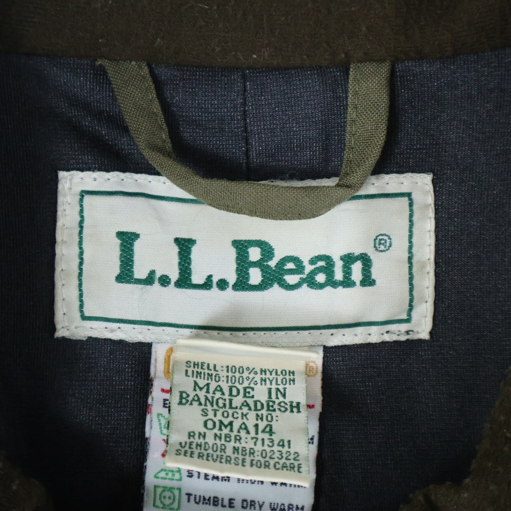 L.L.Bean(エルエルビーン) 90S VINTAGE GORE-TEX ヴィンテージ バングラデシュ製 ゴアテックス ナイロン ハンティングジャケット カーキ OMA14