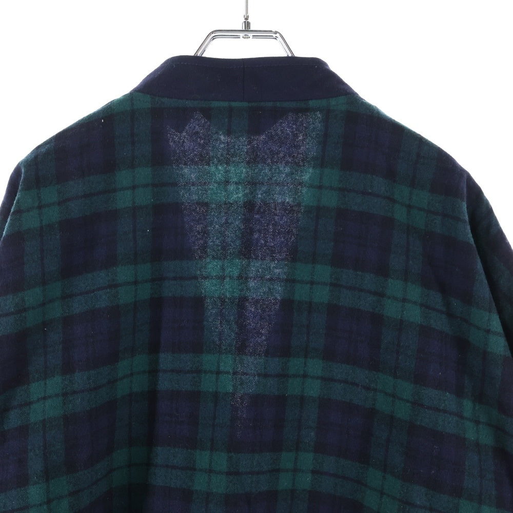 PENDLETON(ペンドルトン) 70-80S VINTAGE ヴィンテージ USA製 三角タグ ブラックウォッチ ウール カーディガン グリーン/ブラック