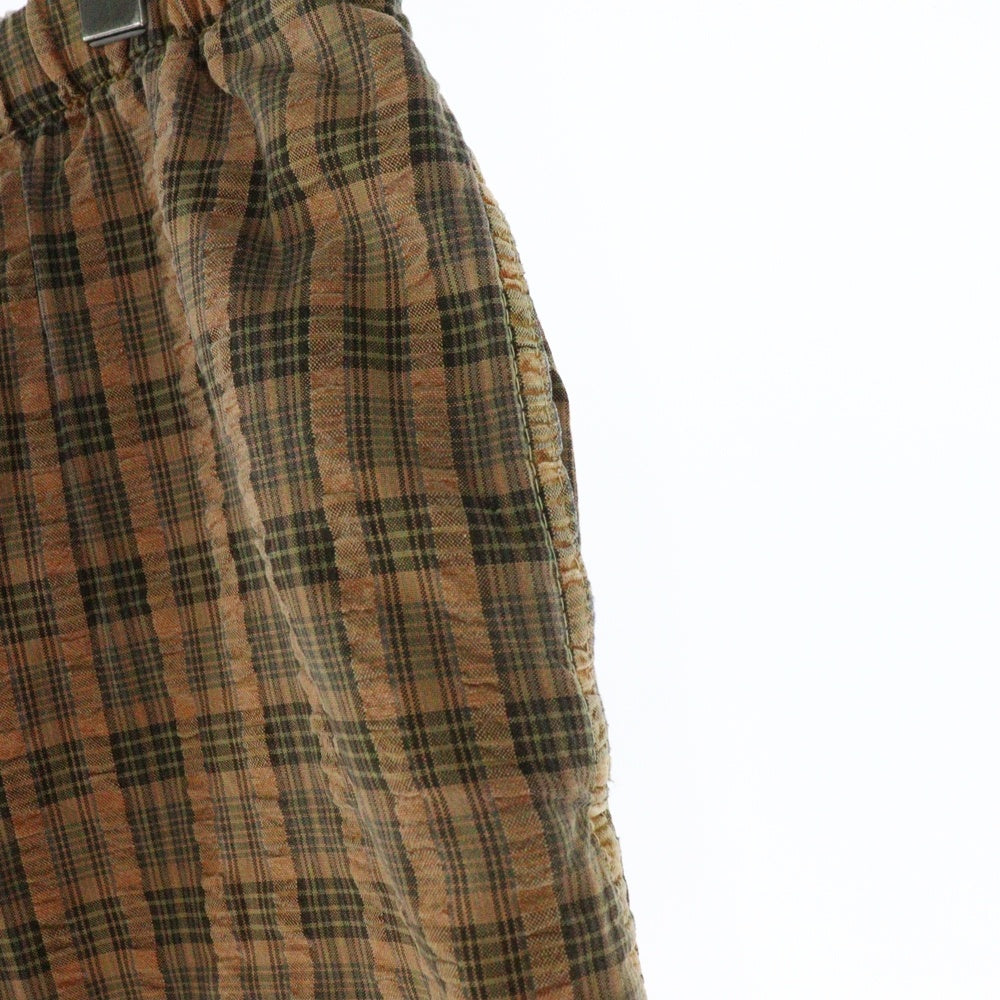 GRAMICCI(グラミチ) 90S VINTAGE ヴィンテージ USA製 チェック柄 クライミングショーツ ハーフパンツ オレンジ