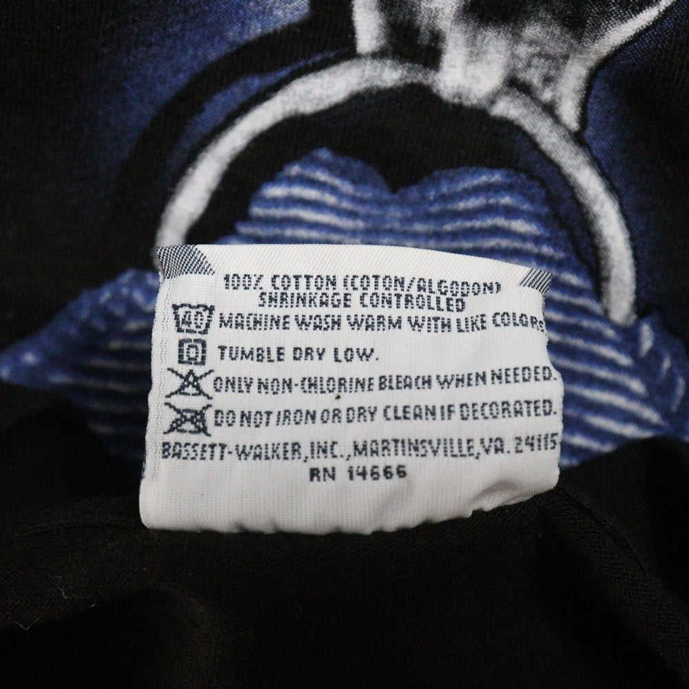 LEE(リー) USA製 両面プリント コットン クルーネック 半袖Tシャツ カットソー ブラック