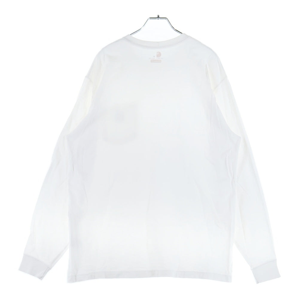 CARHARTT(カーハート) ORIGINAL FIT オリジナルフィット ロゴパッチ クルーネック 長袖Tシャツ カットソー ホワイト K126
