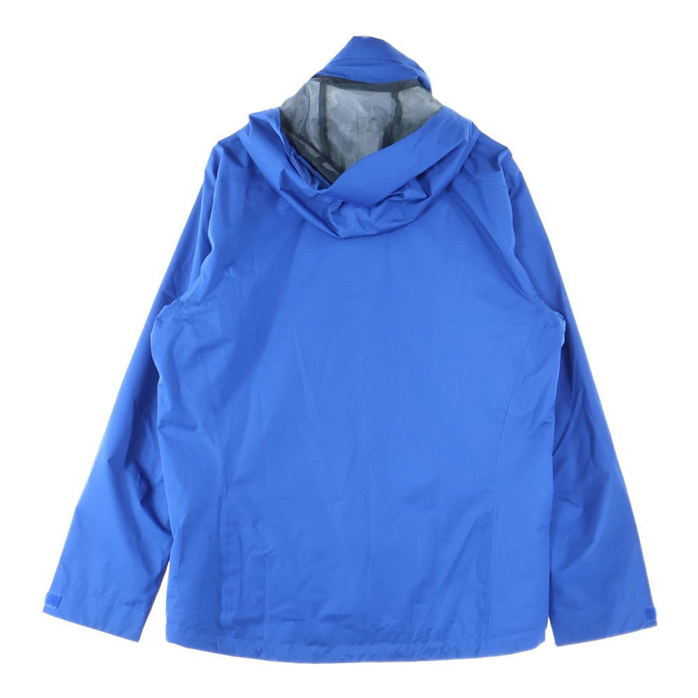 adidas(アディダス) ロゴプリント ジップアップ フーデッドマウンテンパーカー ブルー AO2073