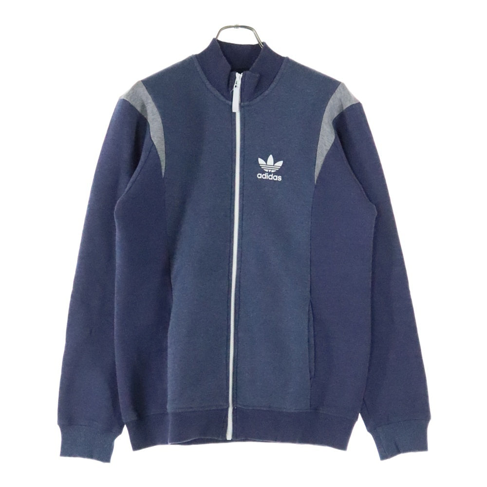 adidas(アディダス) ロゴ刺繍 サイドライン ジャージ セットアップ ネイビー