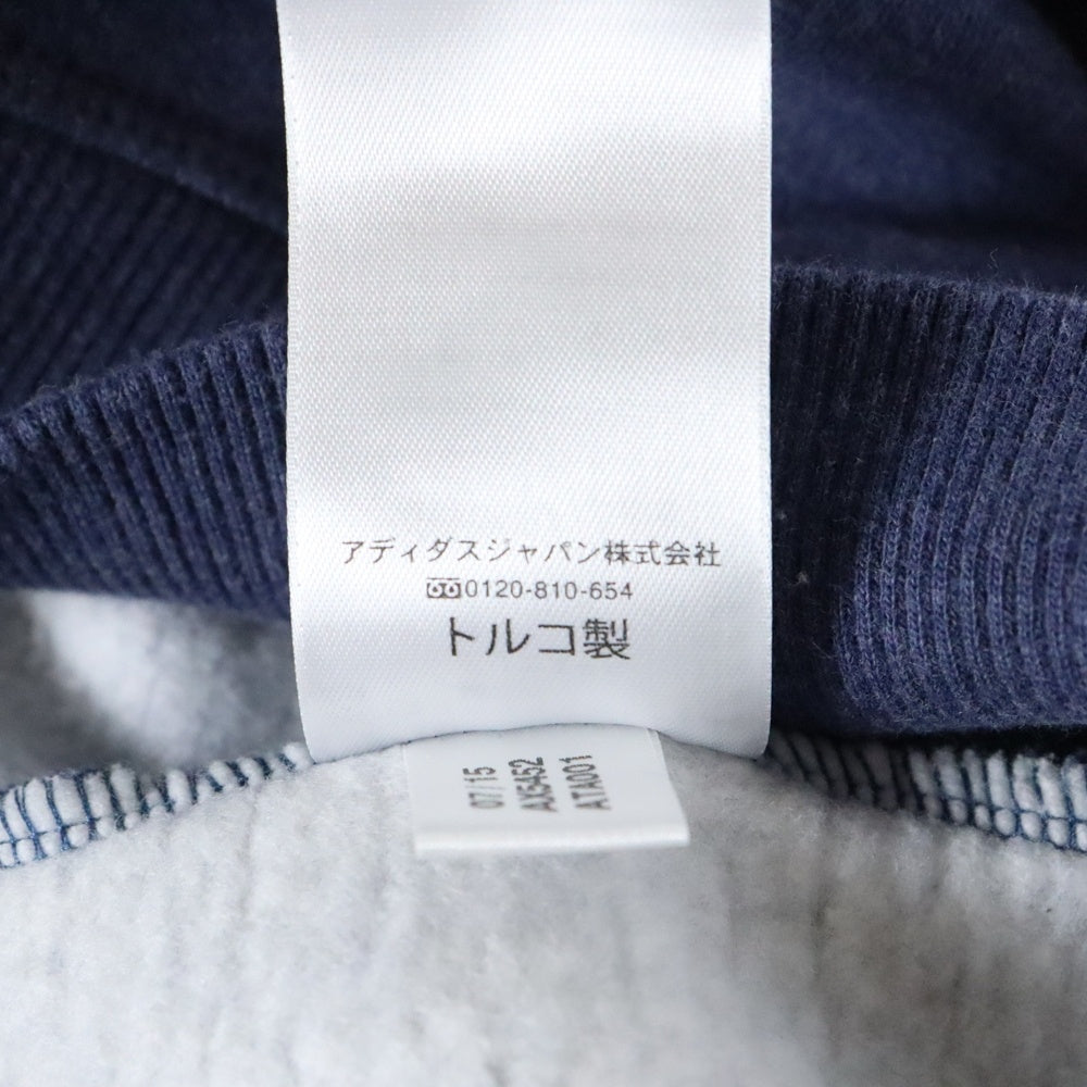 adidas(アディダス) ロゴ刺繍 サイドライン ジャージ セットアップ ネイビー