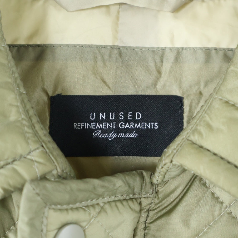 UNUSED(アンユーズド) 22AW QUILTING COAT キルティングミリタリーコート カーキ US2262