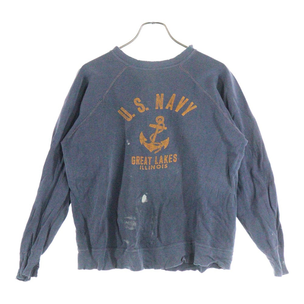 VINTAGE(ヴィンテージ) 60S VINTAGE US NAVY GREAT LAKES ユーエス ネイビー ラグラン ヴィンテージ スウェットトレーナー ブルー