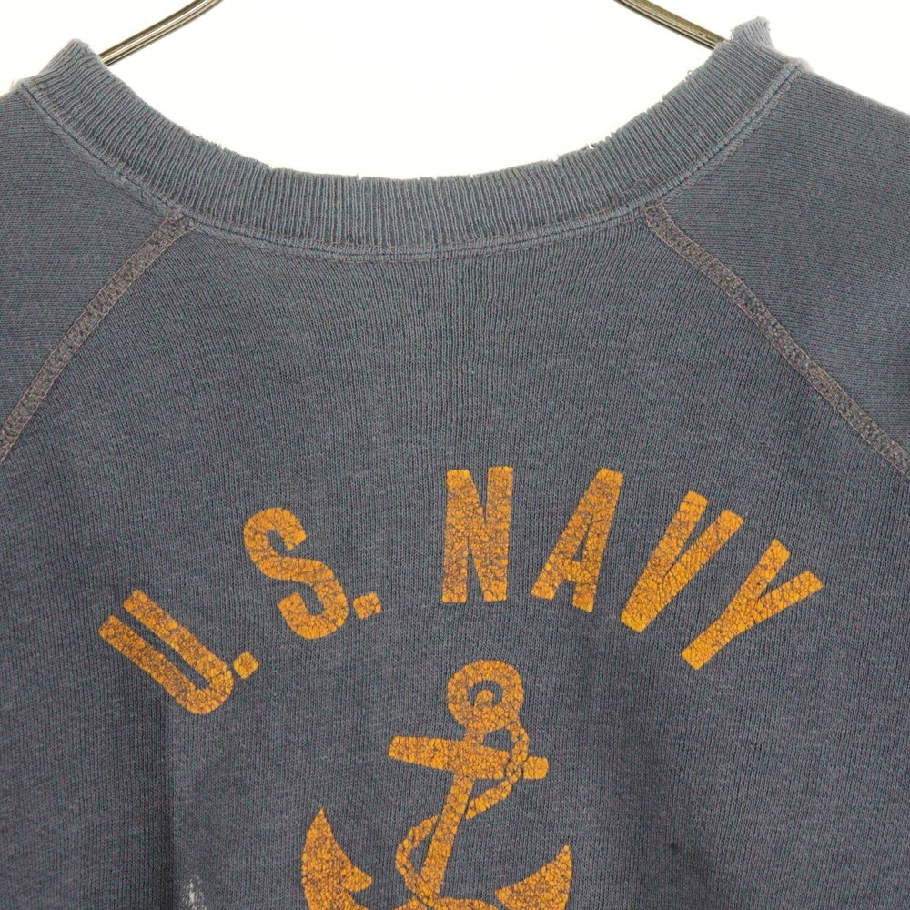 VINTAGE(ヴィンテージ) 60S VINTAGE US NAVY GREAT LAKES ユーエス ネイビー ラグラン ヴィンテージ スウェットトレーナー ブルー