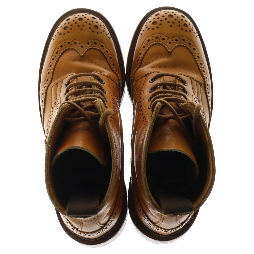 Tricker's(トリッカーズ) レースアップ ウエスタンショートブーツ レディース ブラウン L1780