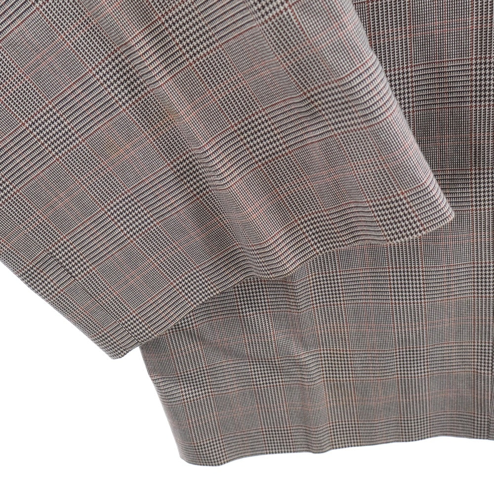 YOAK(ヨーク) 20SS 1TUCK EASY TAPERED PANTS ワンタック イージー チェックテックパンツ ブラウン YK20SS0123P